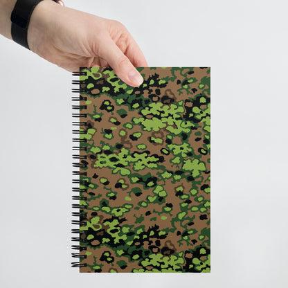 German Oak Leaf Eichenlaubmuster Spring CAMO Spiral Notebook