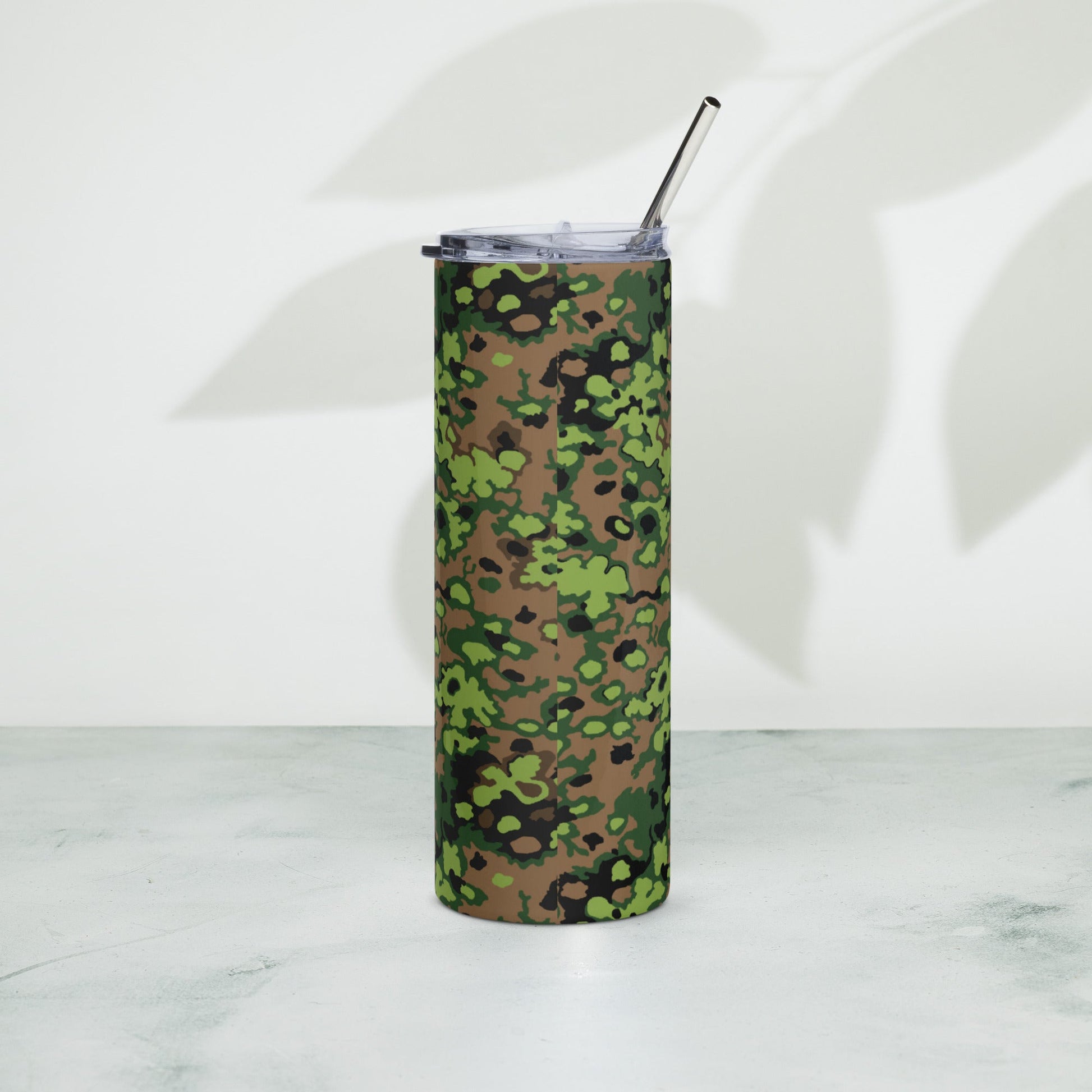 German Oak Leaf Eichenlaubmuster Spring CAMO Stainless Steel Tumbler