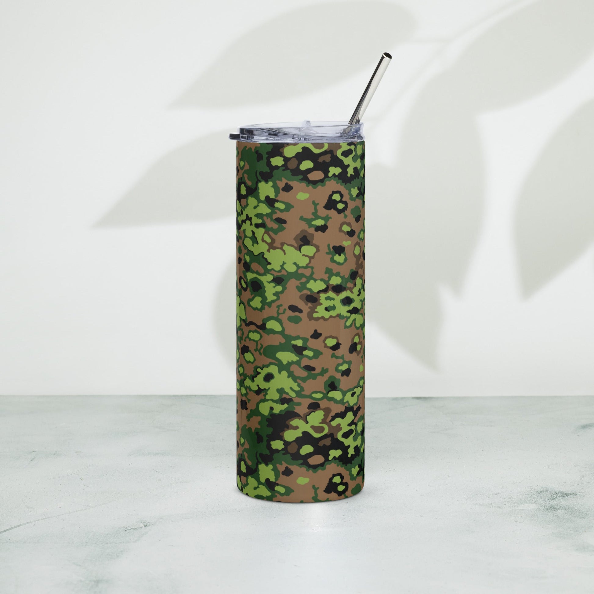 German Oak Leaf Eichenlaubmuster Spring CAMO Stainless Steel Tumbler