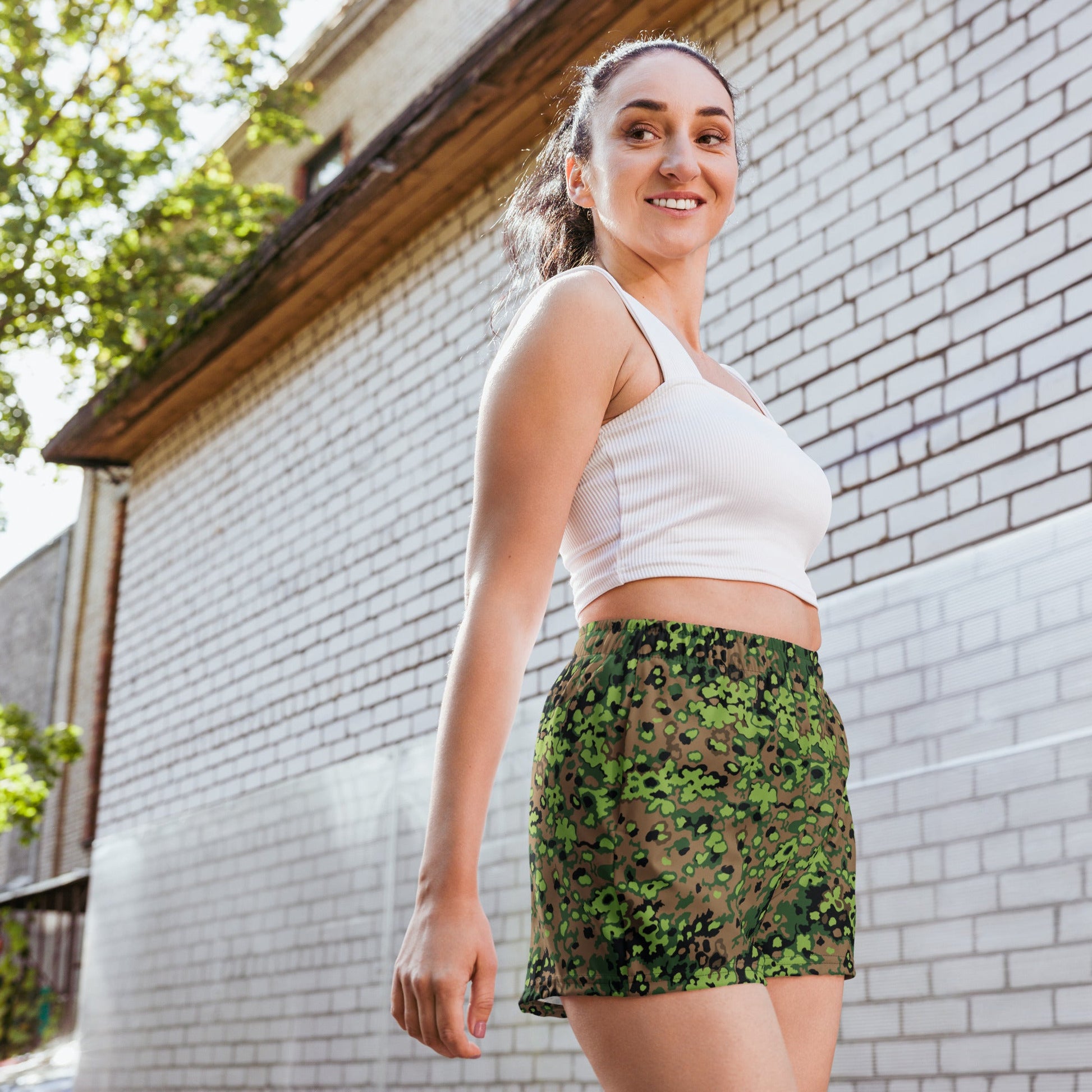 German Oak Leaf Eichenlaubmuster Spring CAMO Unisex Athletic Shorts