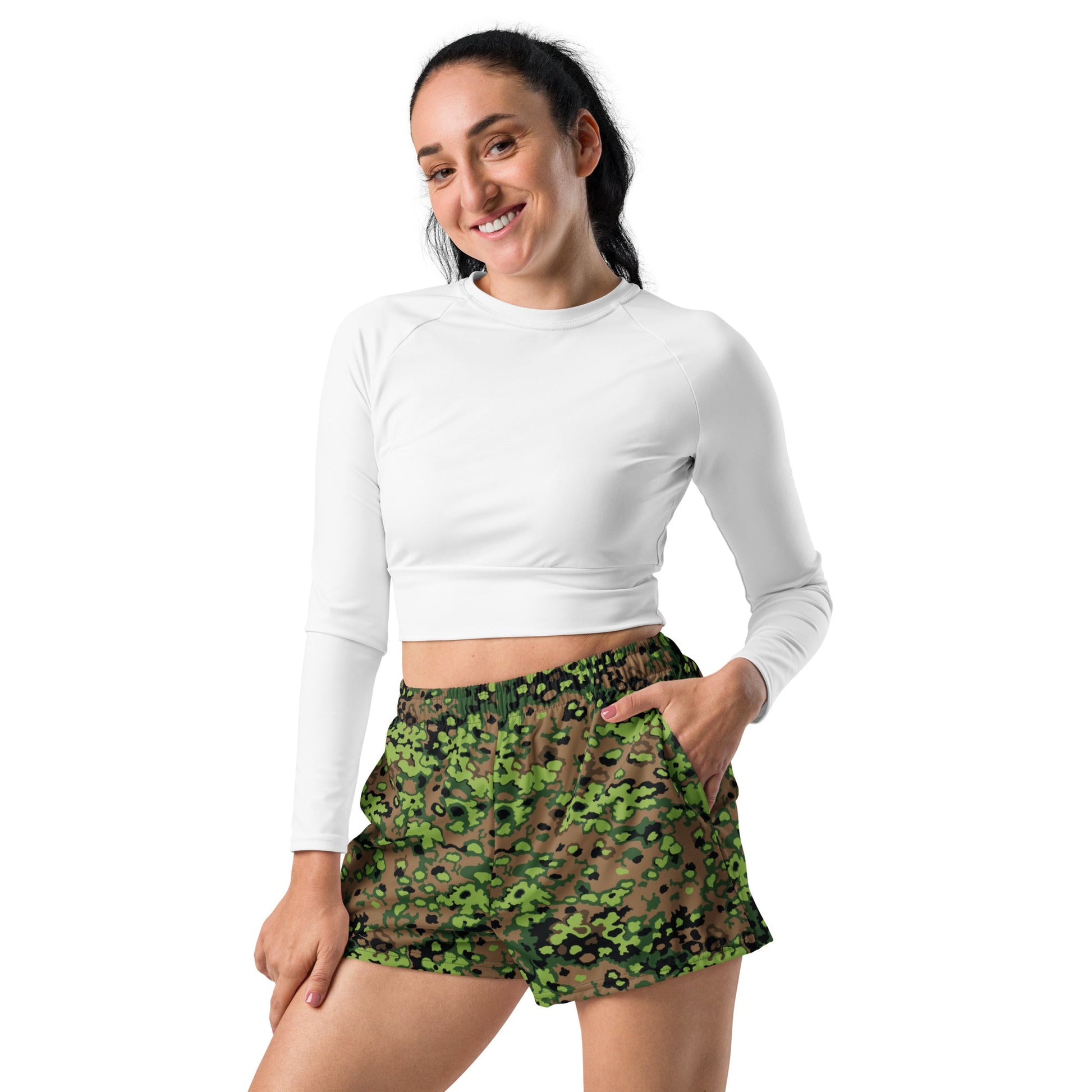 German Oak Leaf Eichenlaubmuster Spring CAMO Unisex Athletic Shorts