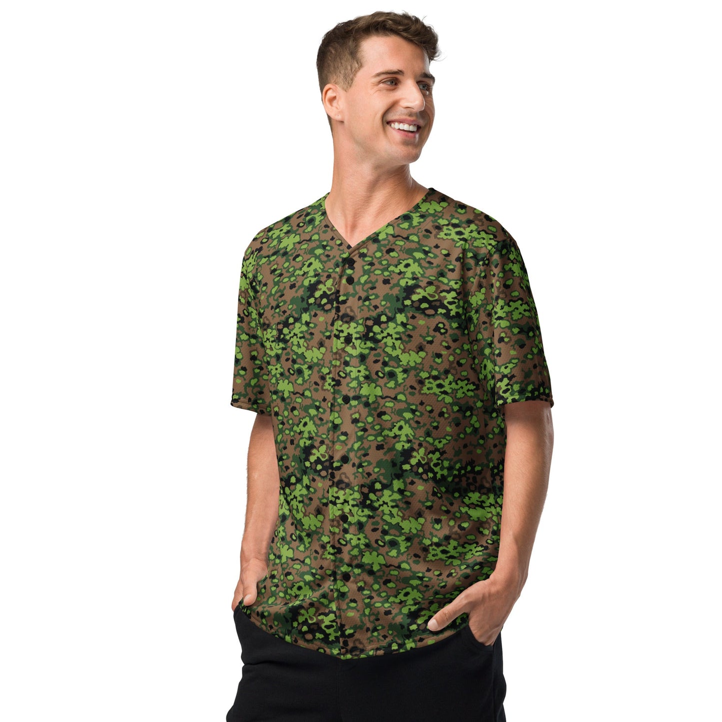 German Oak Leaf Eichenlaubmuster Spring CAMO Unisex Baseball Jersey