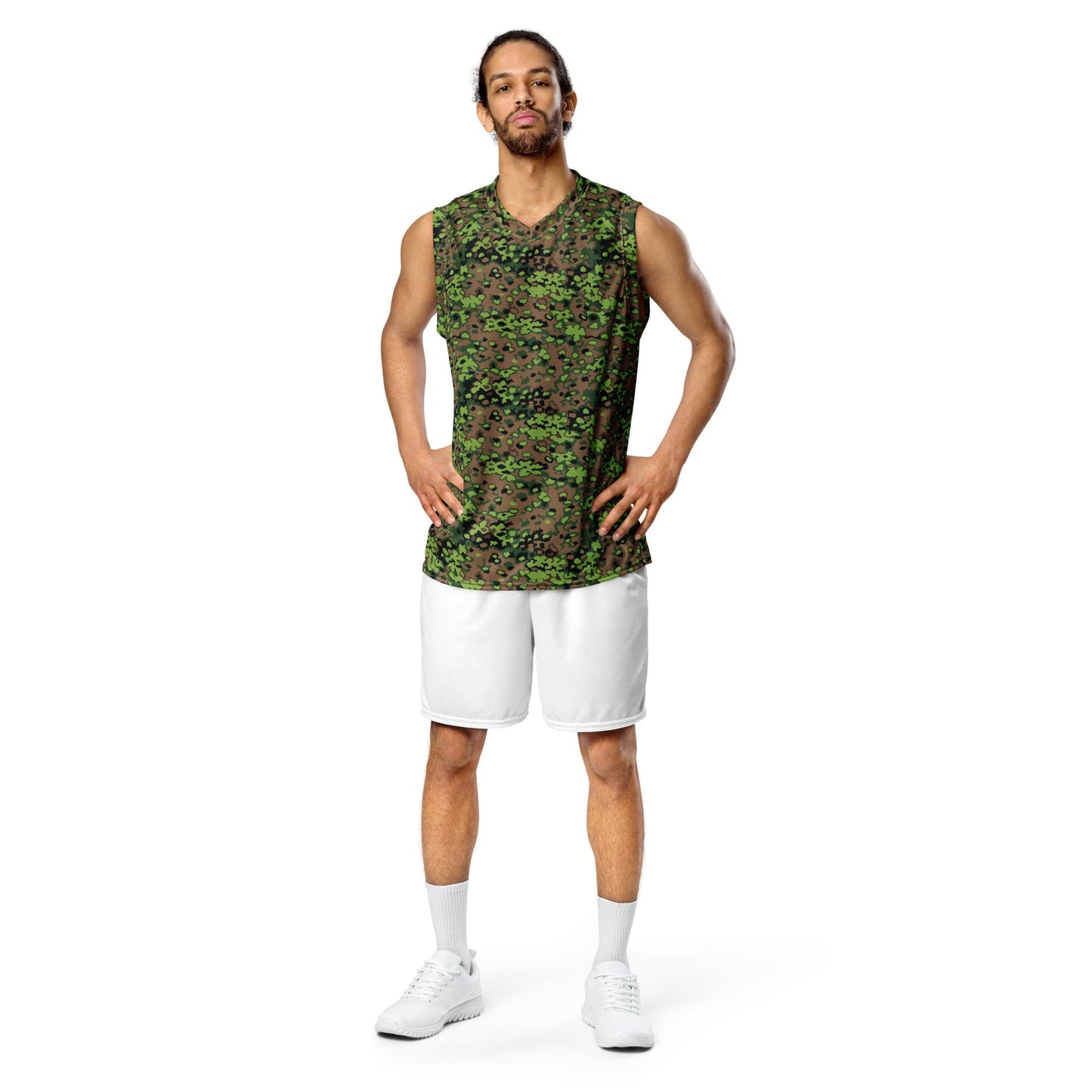 German Oak Leaf Eichenlaubmuster Spring CAMO Unisex Basketball Jersey