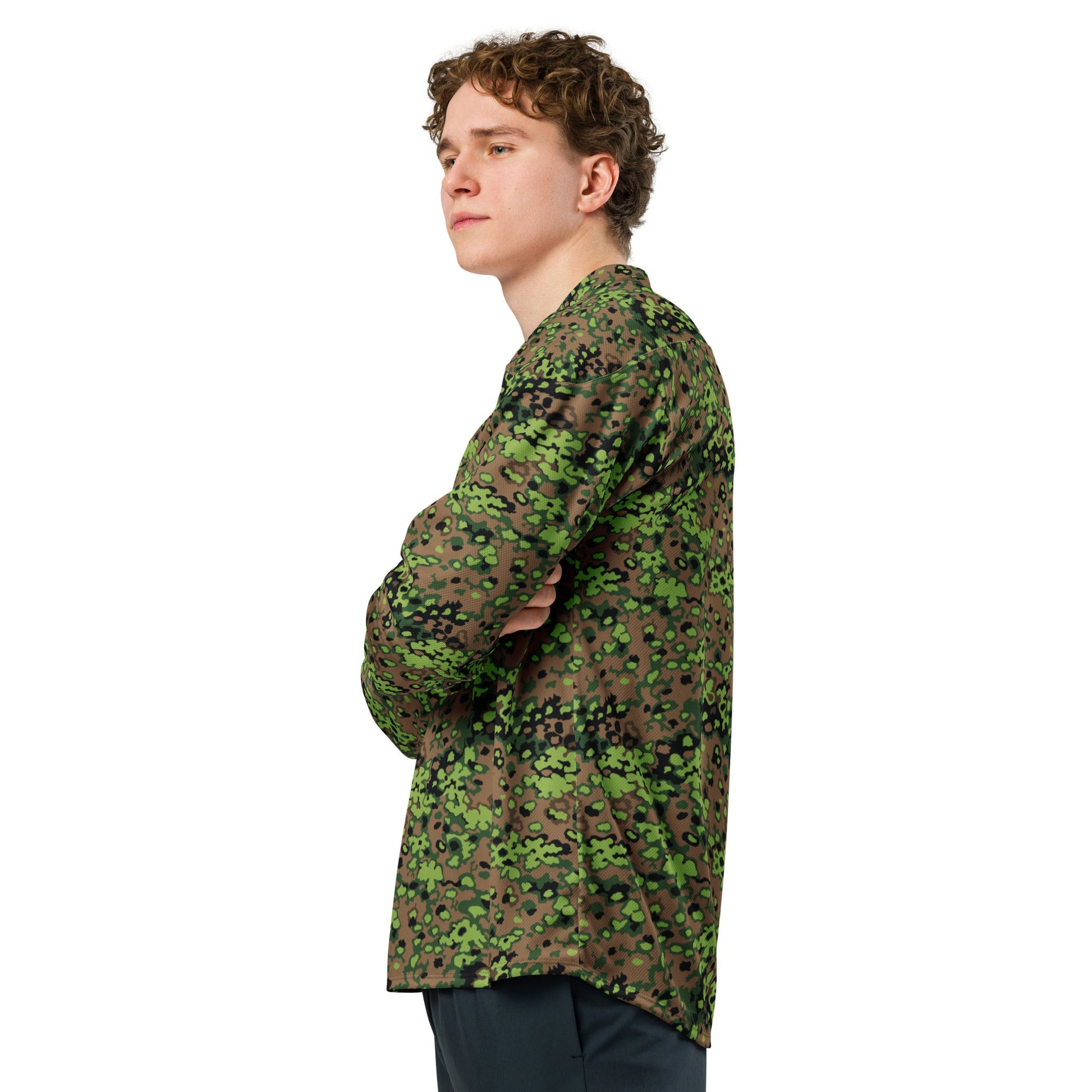 German Oak Leaf Eichenlaubmuster Spring CAMO Unisex Hockey Fan Jersey - 2XS