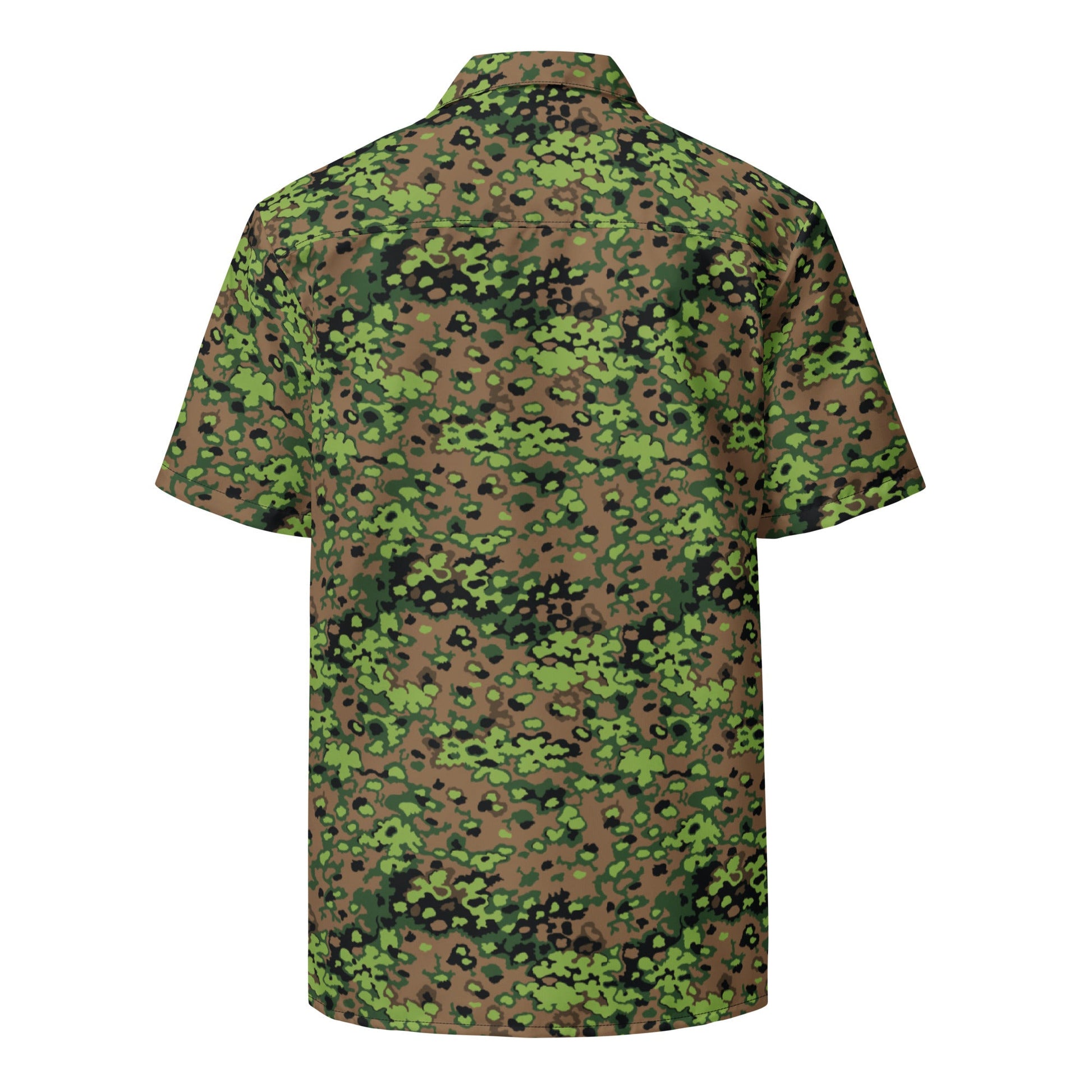 German Oak Leaf Eichenlaubmuster Spring CAMO Unisex Short-Sleeve Button Shirt