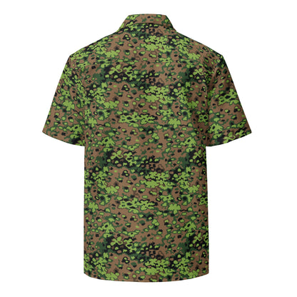 German Oak Leaf Eichenlaubmuster Spring CAMO Unisex Short-Sleeve Button Shirt