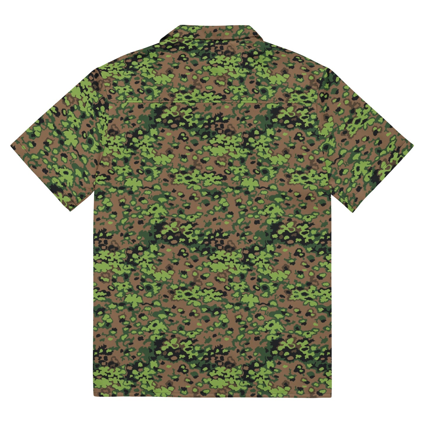 German Oak Leaf Eichenlaubmuster Spring CAMO Unisex Short-Sleeve Button Shirt