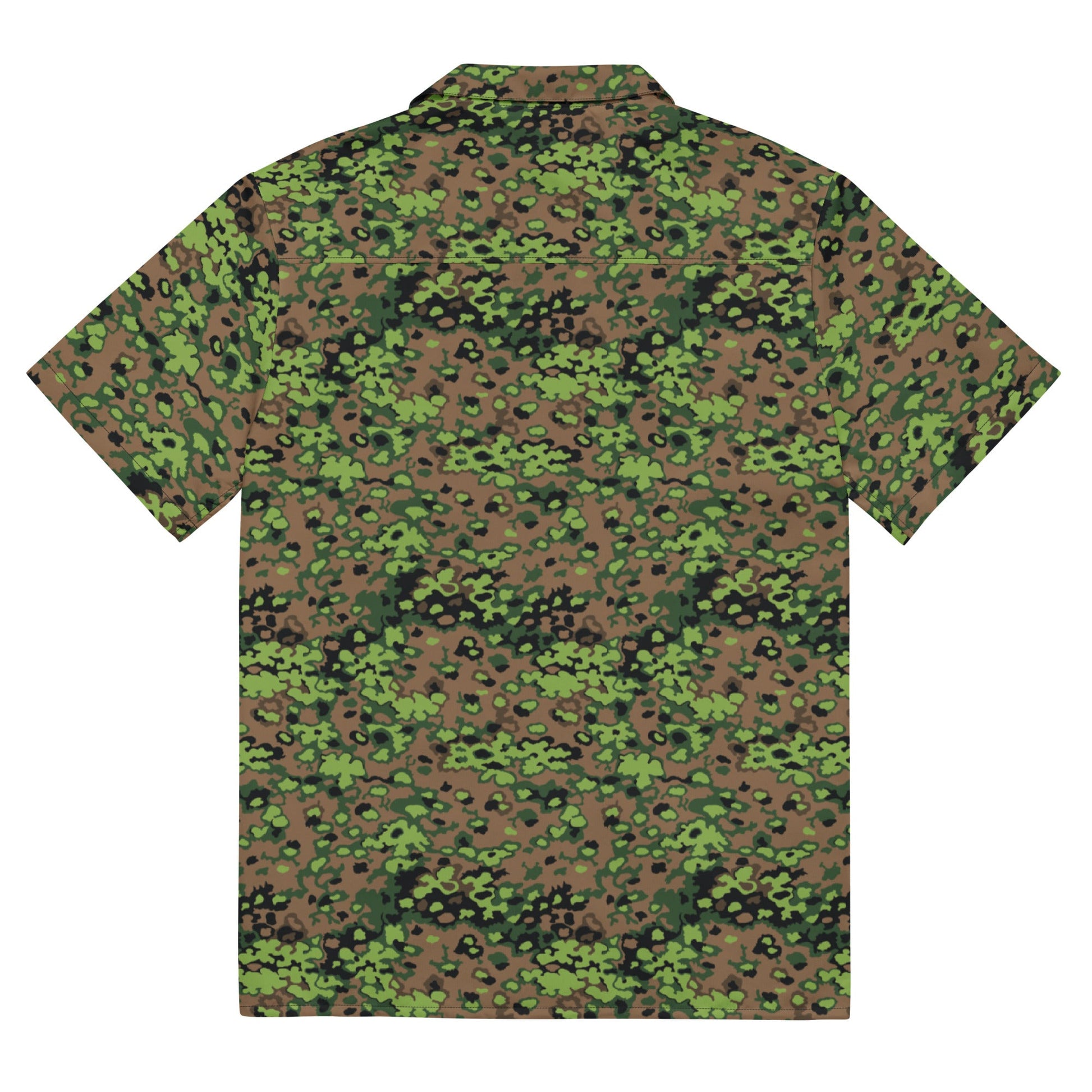 German Oak Leaf Eichenlaubmuster Spring CAMO Unisex Short-Sleeve Button Shirt