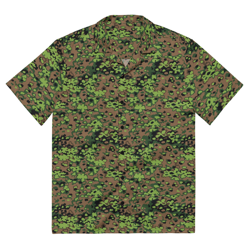 Oak Leaf Eichenlaubmuster Spring CAMO Unisex Short-Sleeve Button Shirt - Button-Up