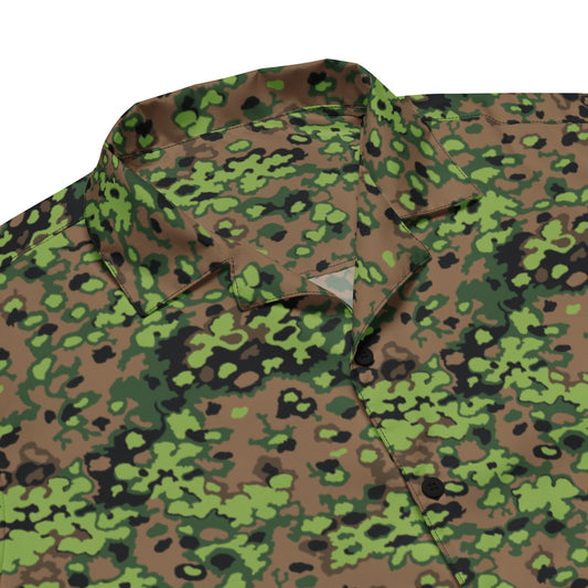 German Oak Leaf Eichenlaubmuster Spring CAMO Unisex Short-Sleeve Button Shirt