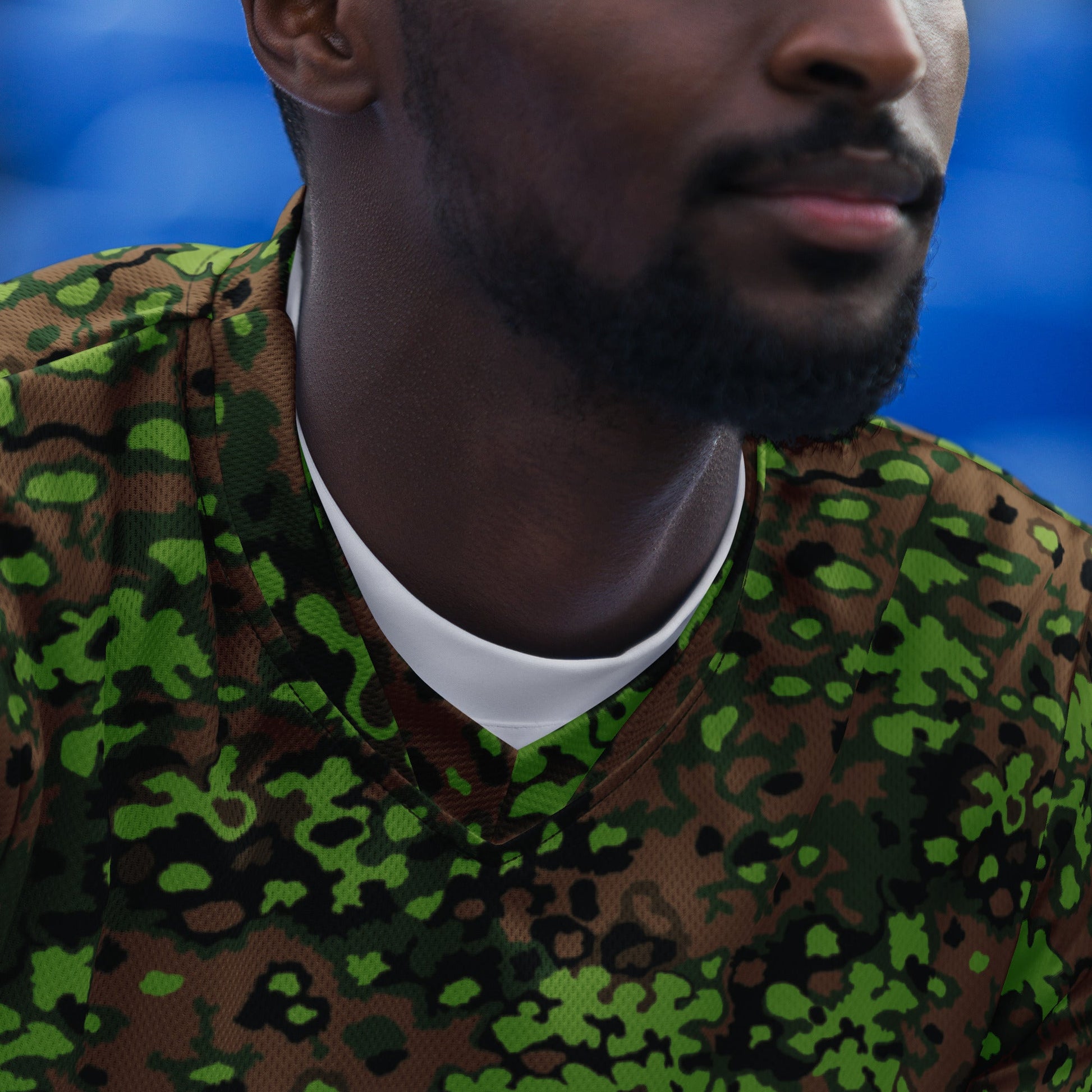 German Oak Leaf Eichenlaubmuster Spring CAMO Unisex Sports Jersey