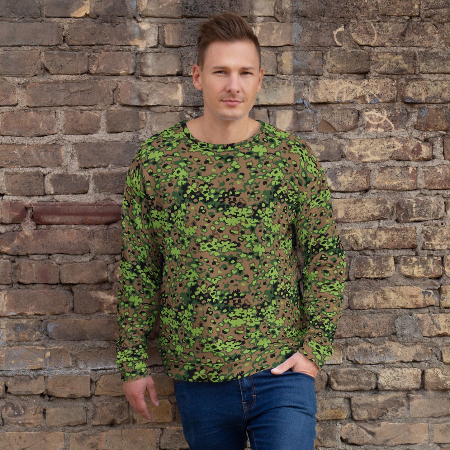 German Oak Leaf Eichenlaubmuster Spring CAMO Unisex Sweatshirt - XS
