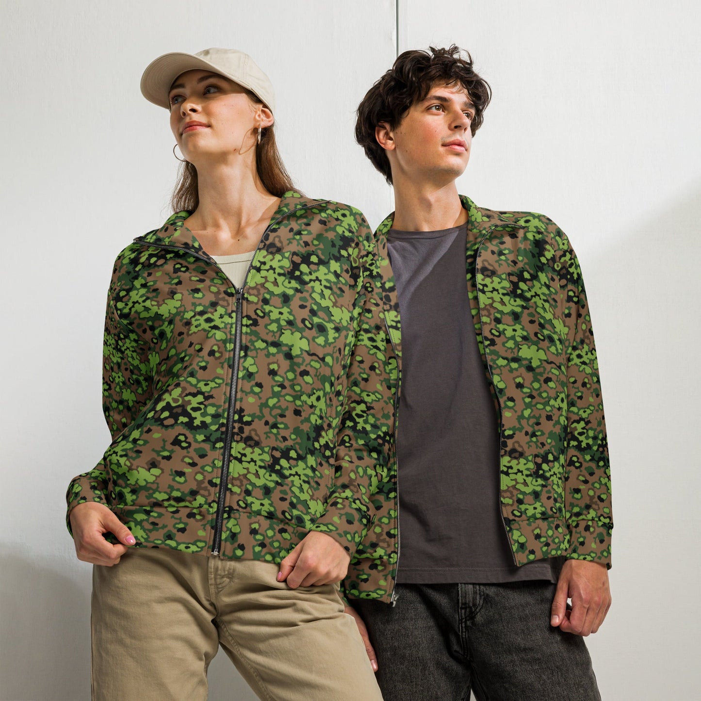 German Oak Leaf Eichenlaubmuster Spring CAMO Unisex track jacket - 2XS - Track Jackets