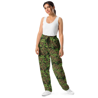 German Oak Leaf Eichenlaubmuster Spring CAMO Unisex Wide-Leg Joggers