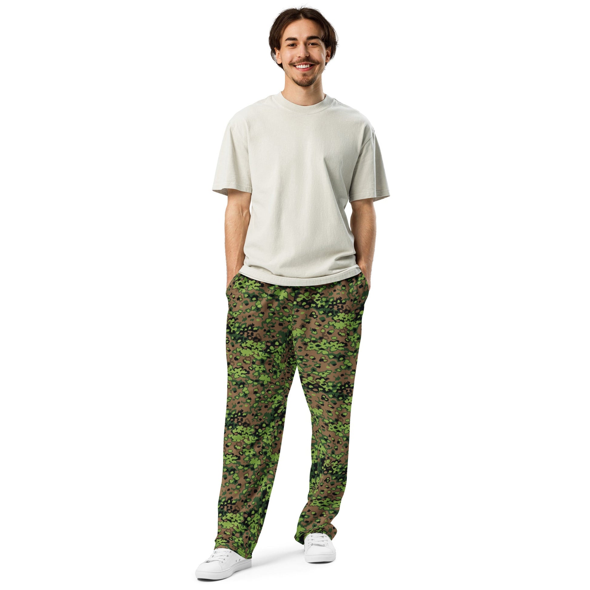 German Oak Leaf Eichenlaubmuster Spring CAMO Unisex Wide-Leg Joggers