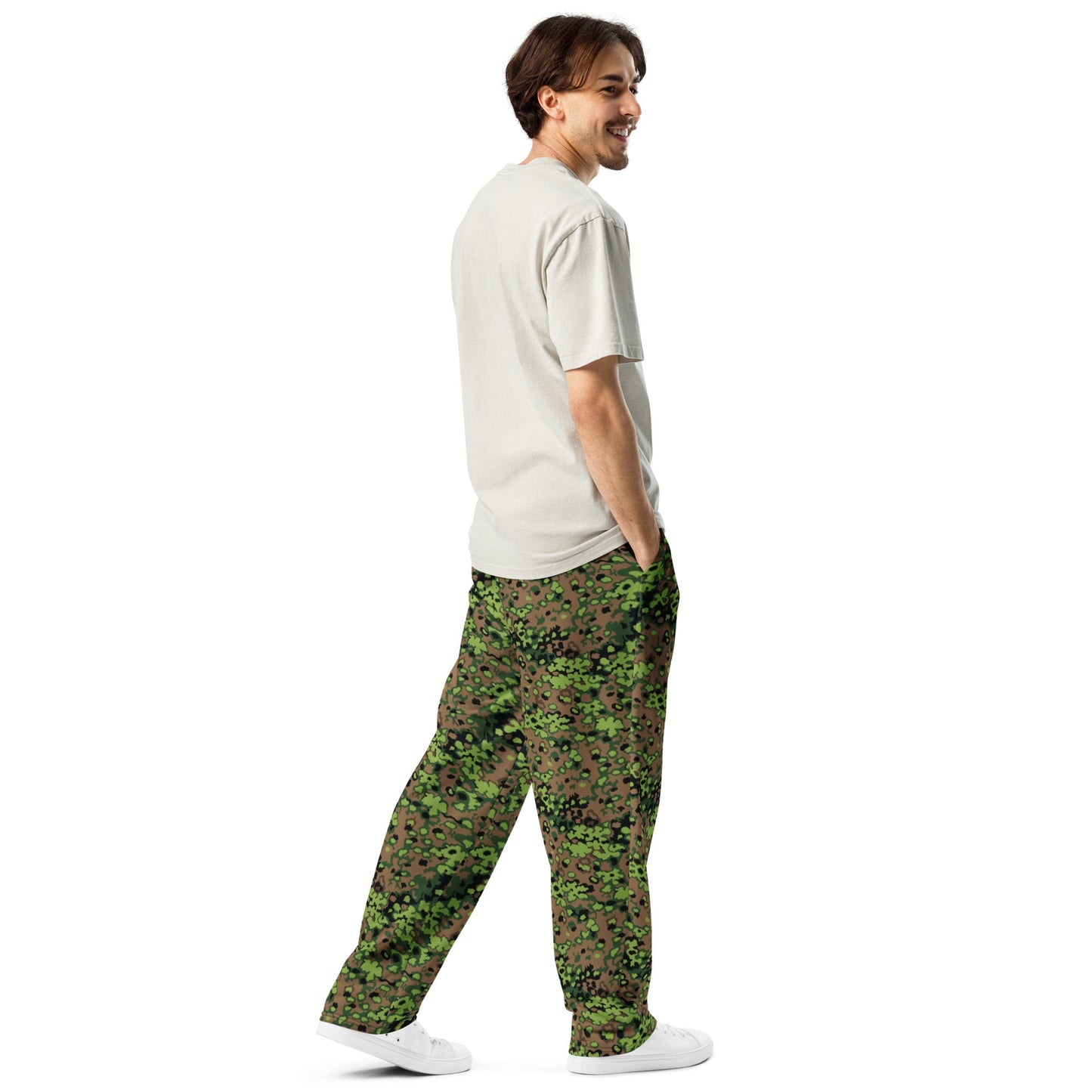 German Oak Leaf Eichenlaubmuster Spring CAMO Unisex Wide-Leg Joggers