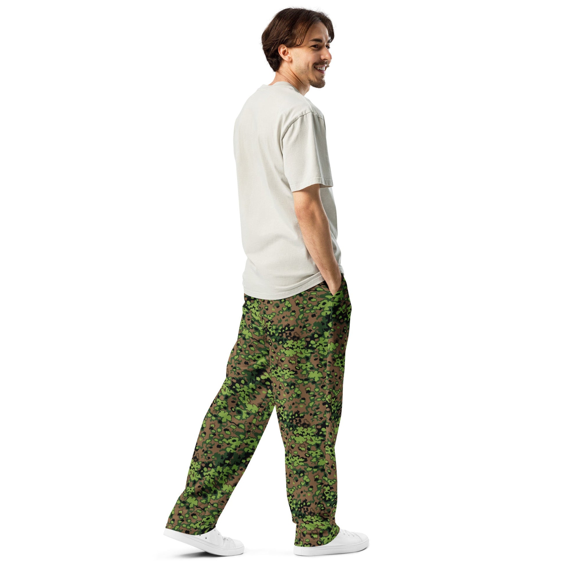 German Oak Leaf Eichenlaubmuster Spring CAMO Unisex Wide-Leg Joggers