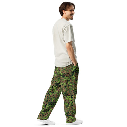 German Oak Leaf Eichenlaubmuster Spring CAMO Unisex Wide-Leg Joggers