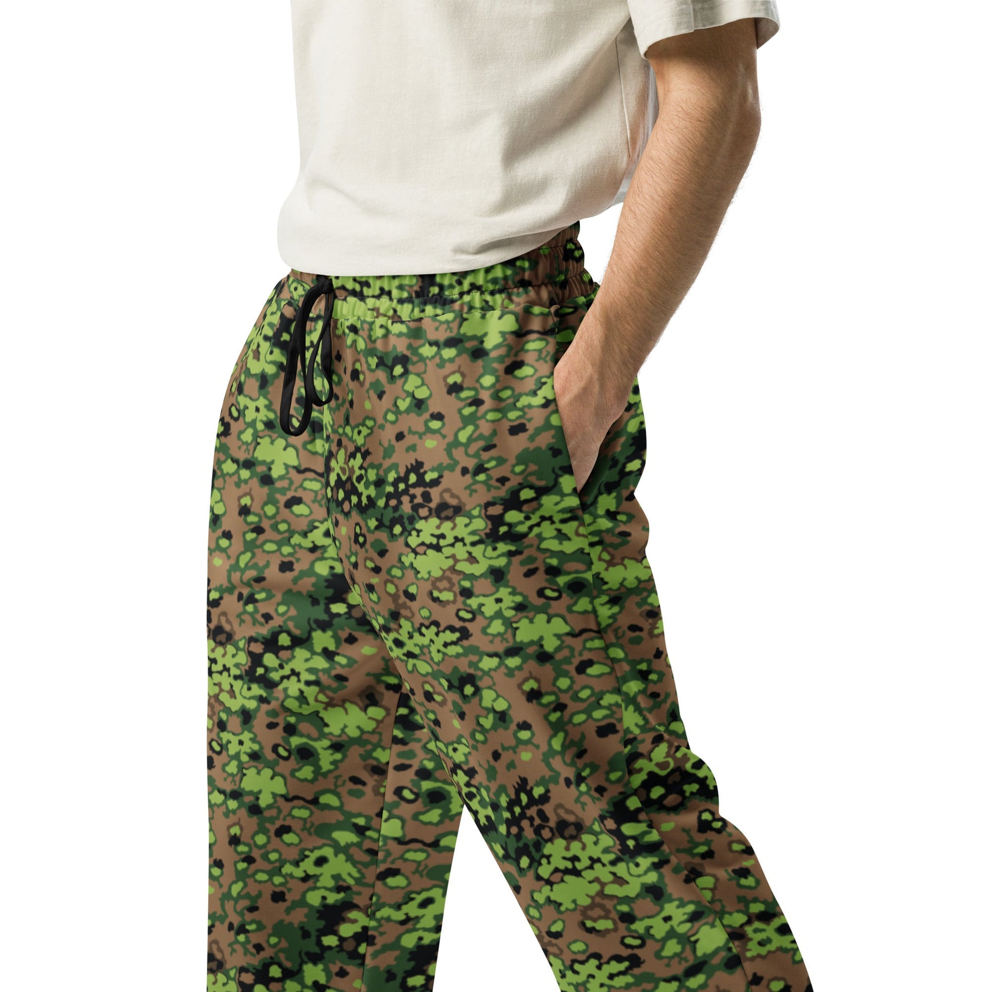 German Oak Leaf Eichenlaubmuster Spring CAMO Unisex Wide-Leg Joggers