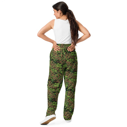 German Oak Leaf Eichenlaubmuster Spring CAMO Unisex Wide-Leg Joggers