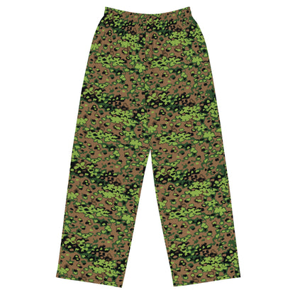 German Oak Leaf Eichenlaubmuster Spring CAMO Unisex Wide-Leg Leisure Pants - 2XS