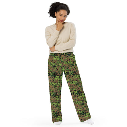 German Oak Leaf Eichenlaubmuster Spring CAMO Unisex Wide-Leg Leisure Pants