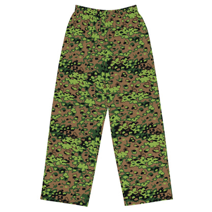 German Oak Leaf Eichenlaubmuster Spring CAMO unisex wide-leg pants - 2XS - Wide-leg Pants