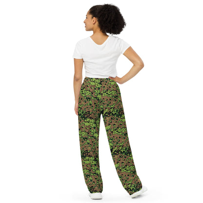 German Oak Leaf Eichenlaubmuster Spring CAMO unisex wide-leg pants - Wide-leg Pants