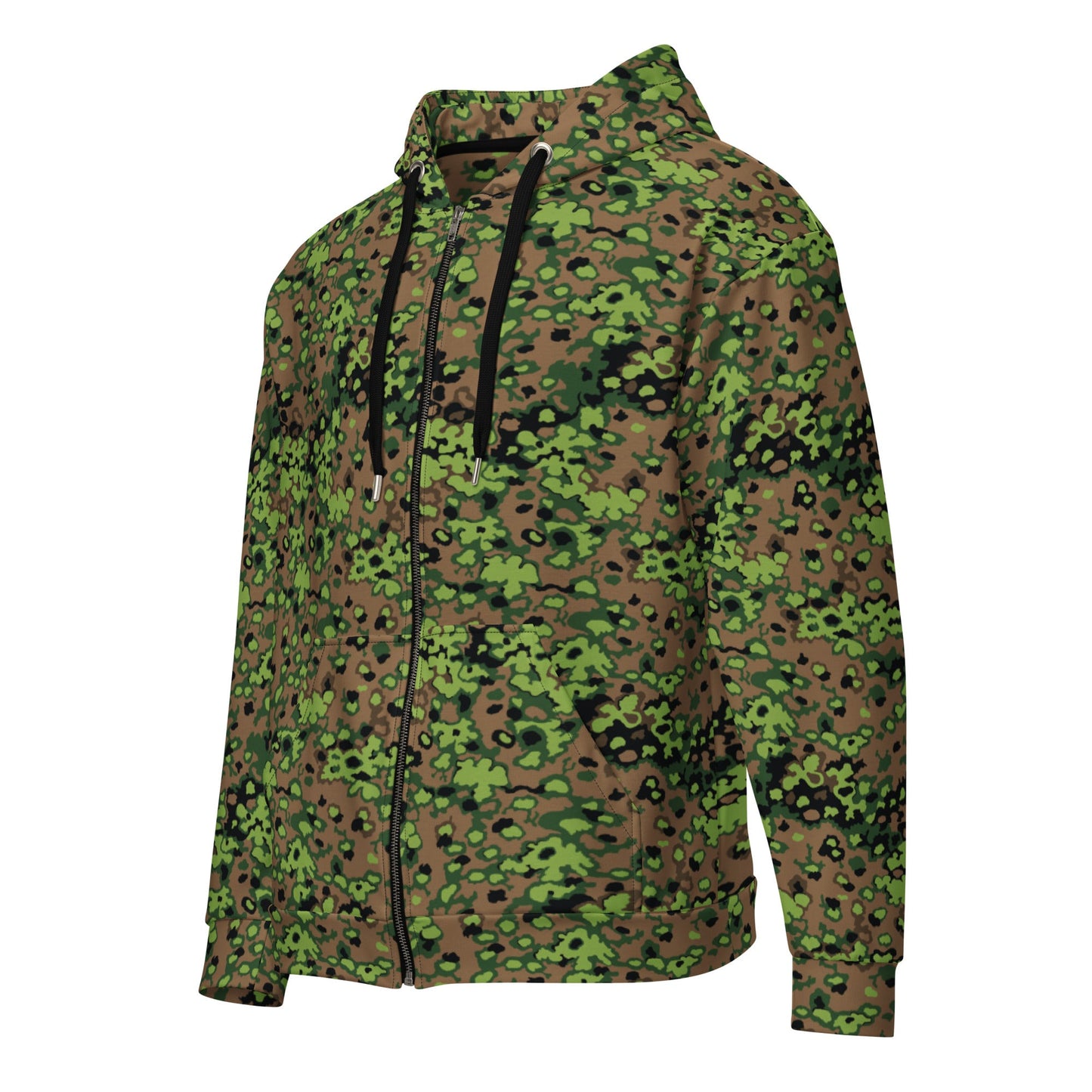 German Oak Leaf Eichenlaubmuster Spring CAMO Unisex Zip Hoodie