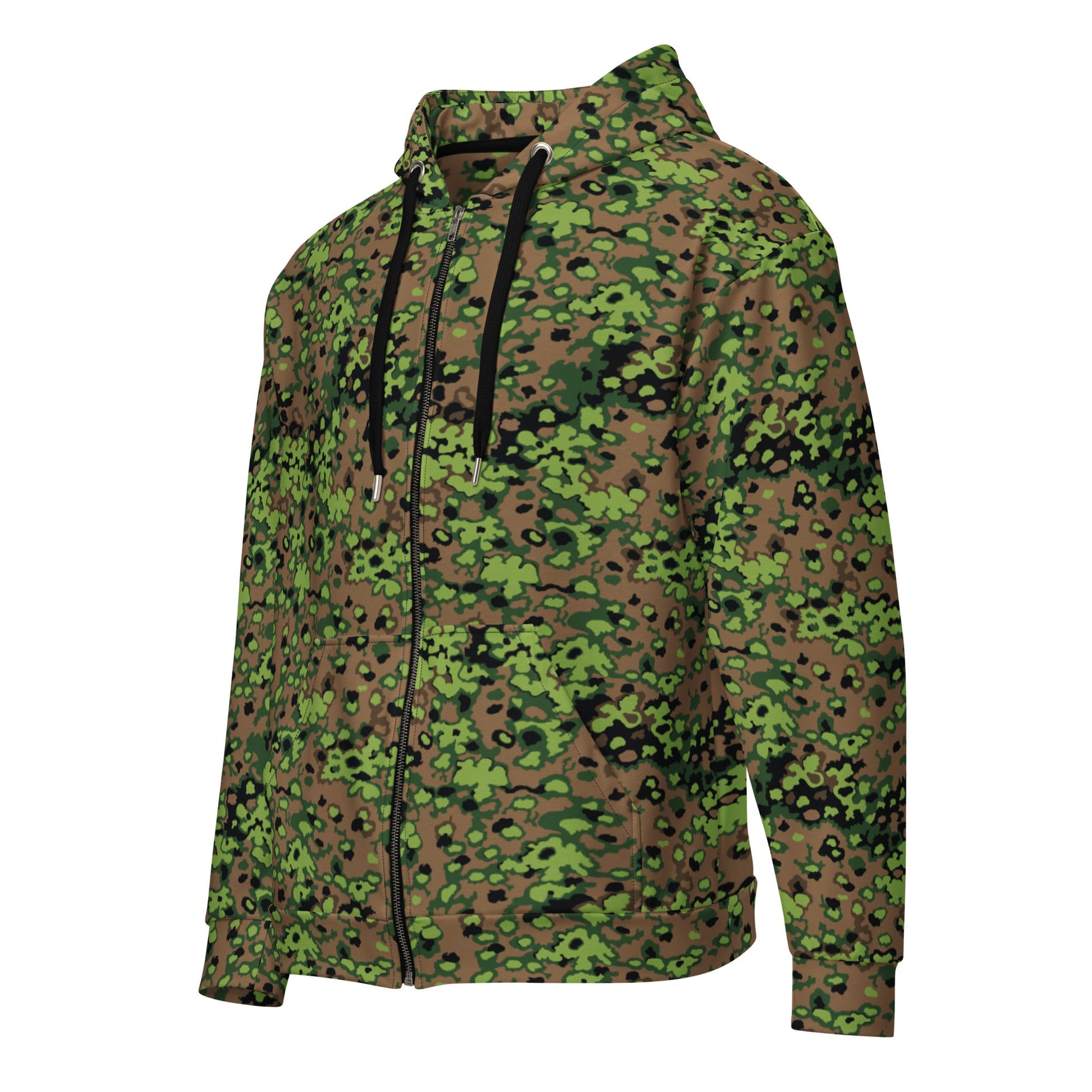 German Oak Leaf Eichenlaubmuster Spring CAMO Unisex Zip Hoodie
