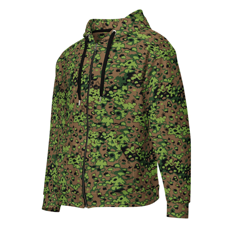 Oak Leaf Eichenlaubmuster Spring CAMO Unisex Zip Hoodie