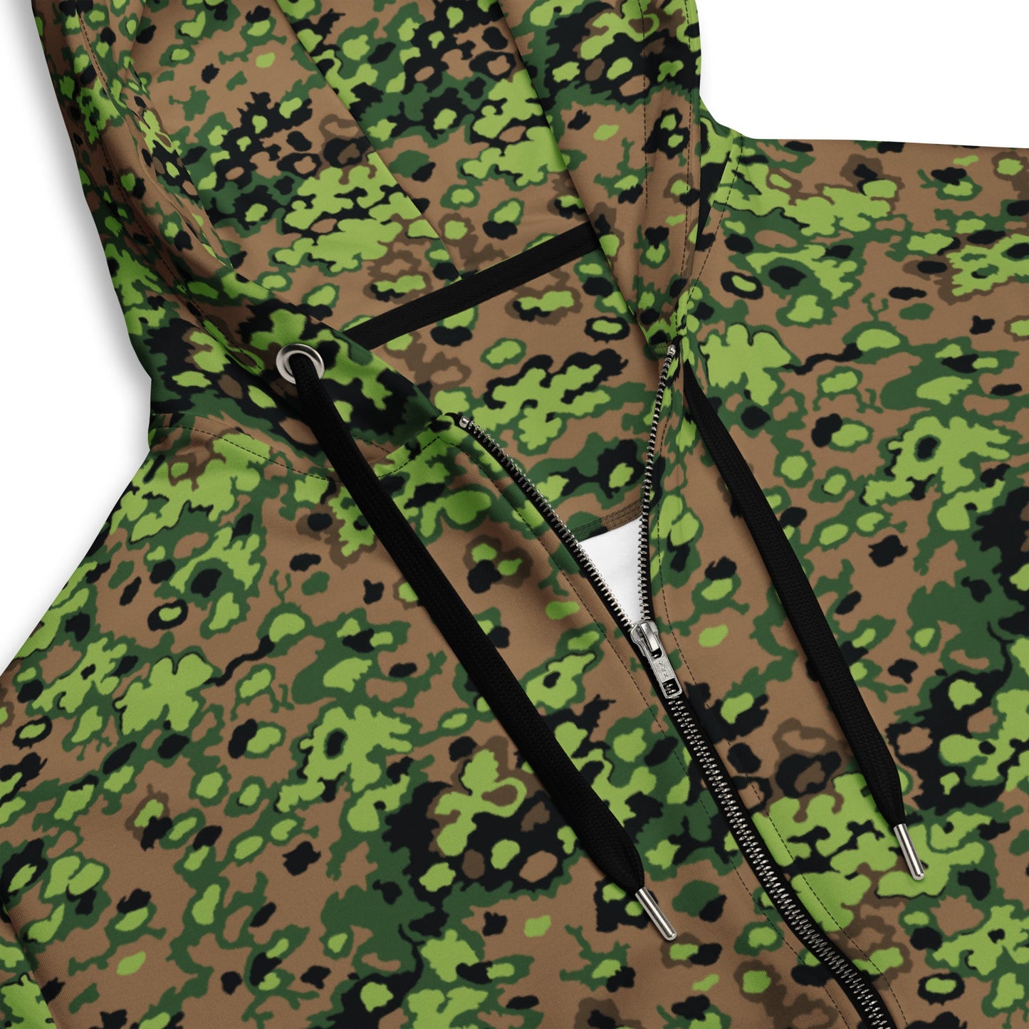 German Oak Leaf Eichenlaubmuster Spring CAMO Unisex Zip Hoodie