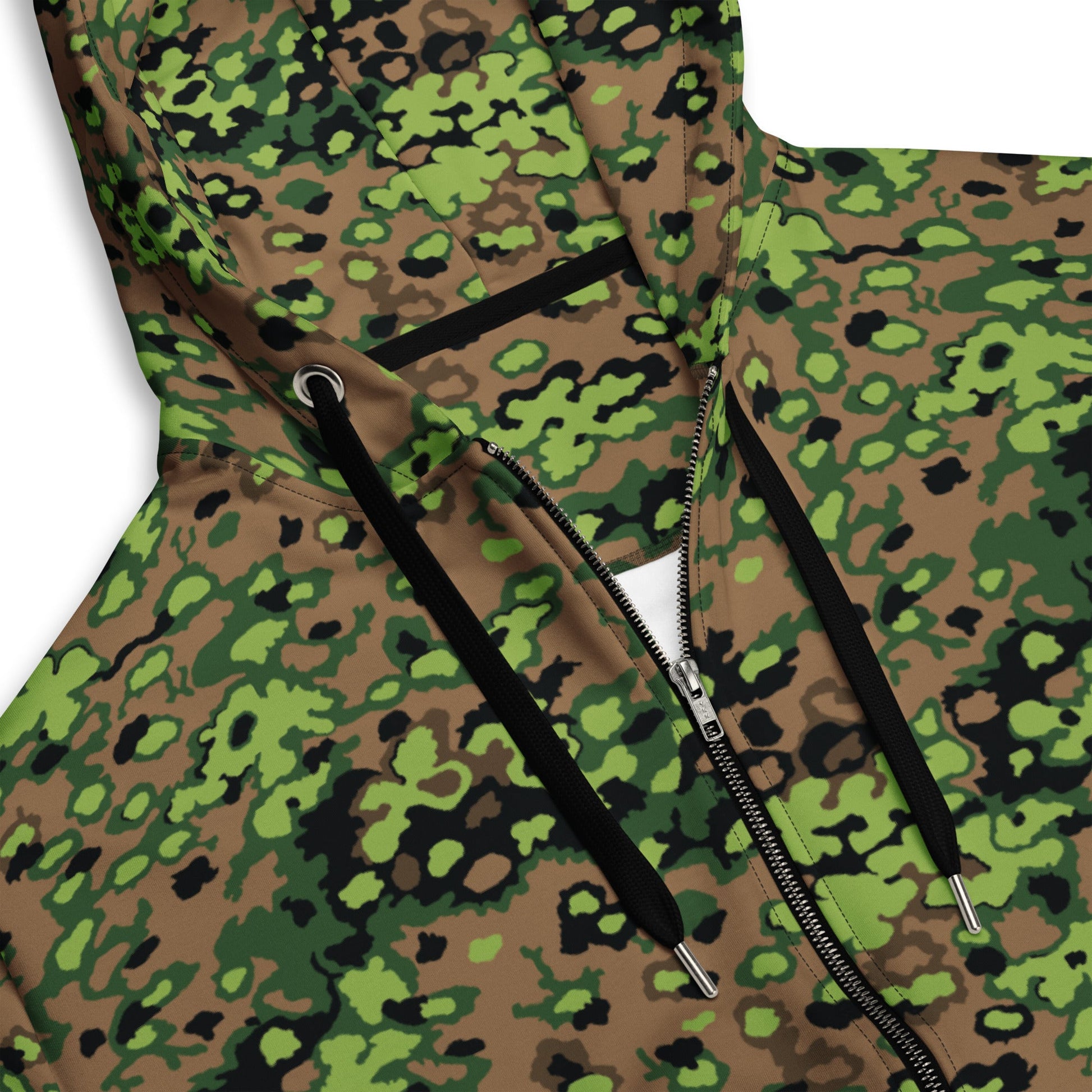 German Oak Leaf Eichenlaubmuster Spring CAMO Unisex zip hoodie - Zip Hoodies
