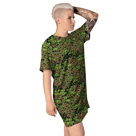 German Oak Leaf Eichenlaubmuster Spring CAMO Womens T-Shirt Dress