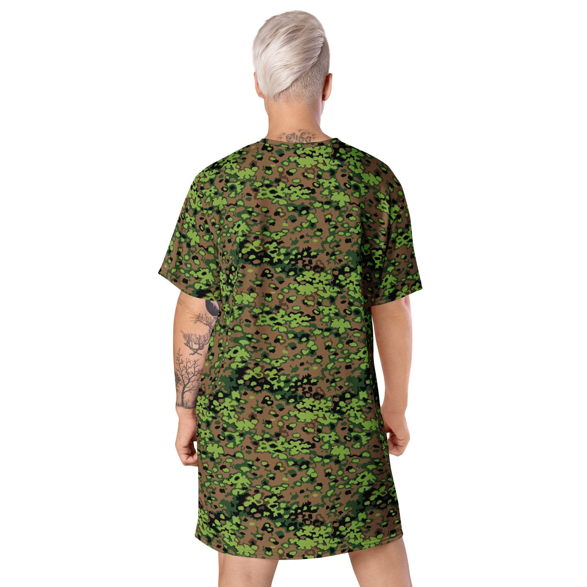 German Oak Leaf Eichenlaubmuster Spring CAMO Womens T-Shirt Dress
