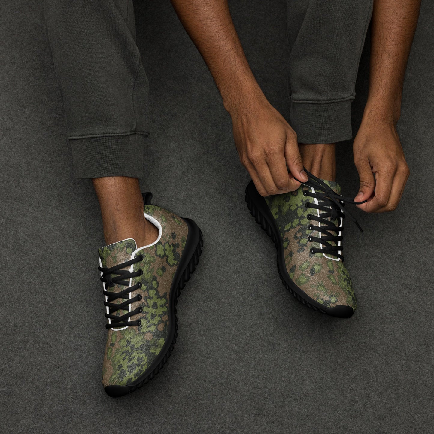 German Oak Leaf Eichenlaubmuster Summer CAMO Mens Athletic Shoes