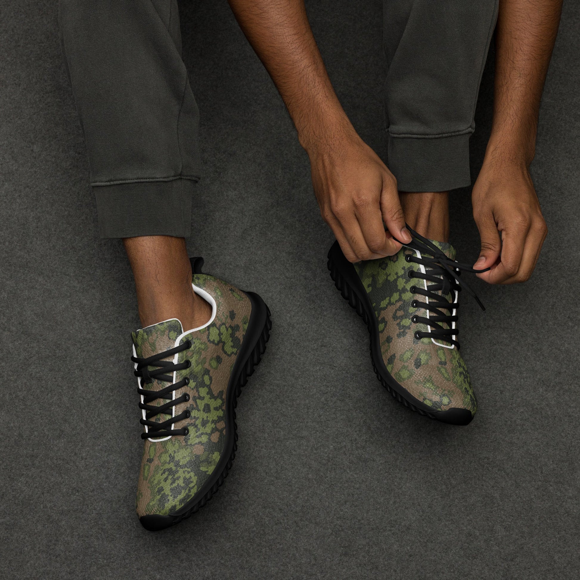 German Oak Leaf Eichenlaubmuster Summer CAMO Mens Athletic Shoes