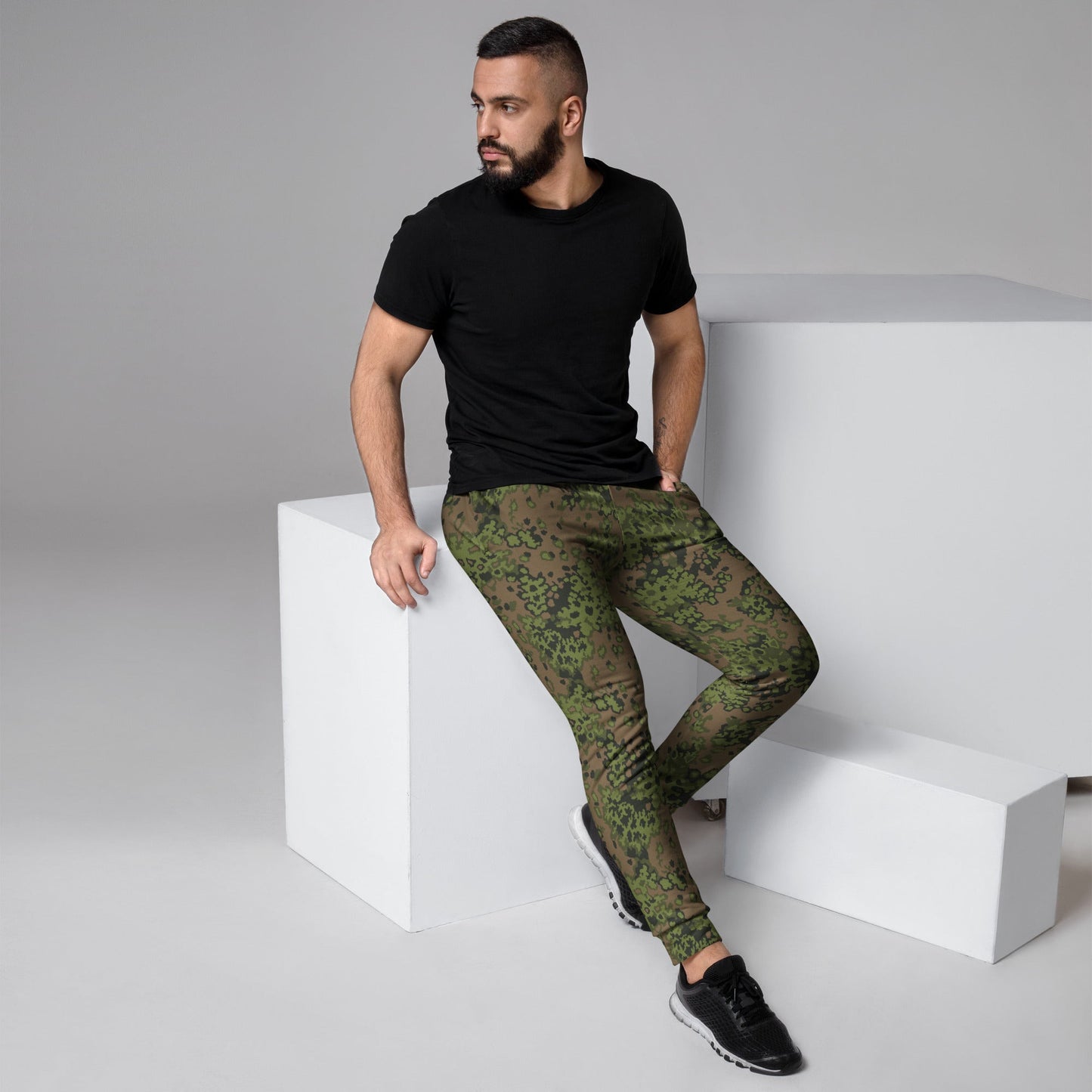 German Oak Leaf Eichenlaubmuster Summer CAMO Mens Joggers - XS