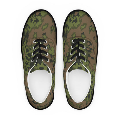 German Oak Leaf Eichenlaubmuster Summer CAMO Mens Lace-Up Canvas Shoes - Lace-up