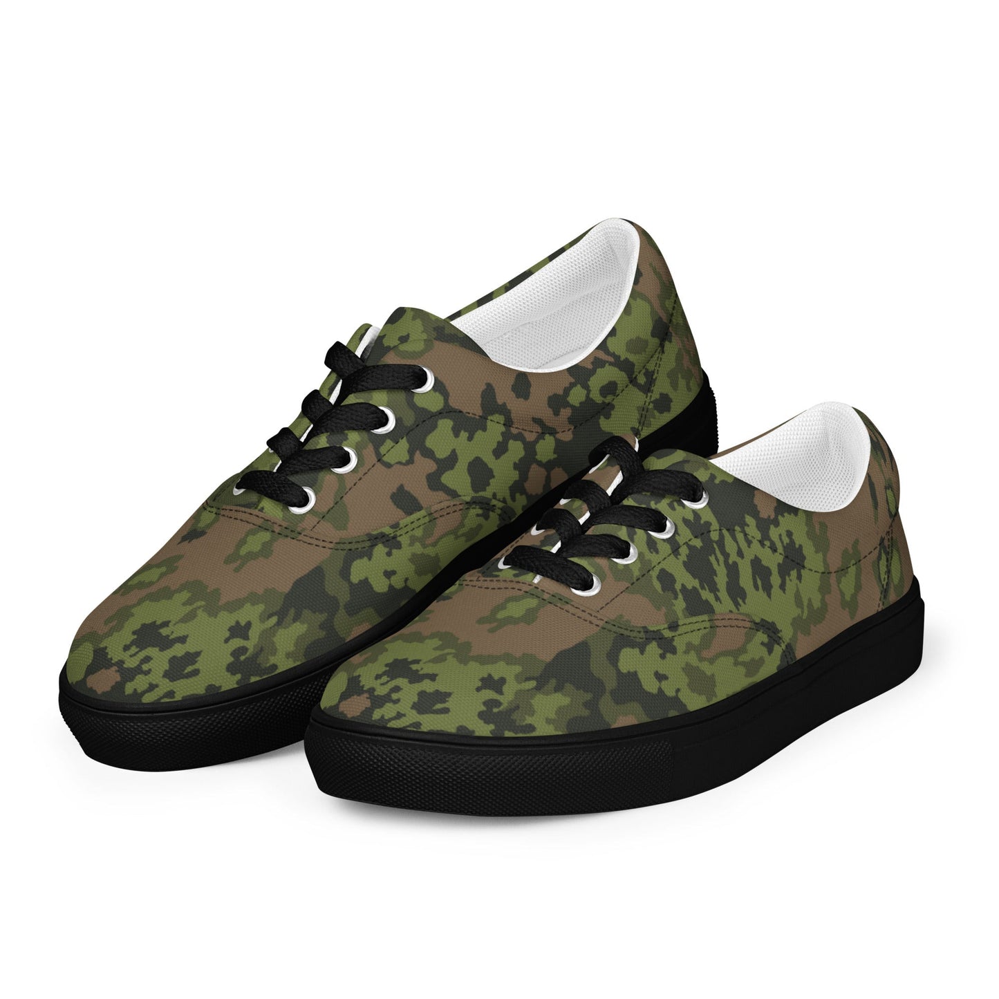 German Oak Leaf Eichenlaubmuster Summer CAMO Mens Lace-Up Canvas Shoes - Lace-up