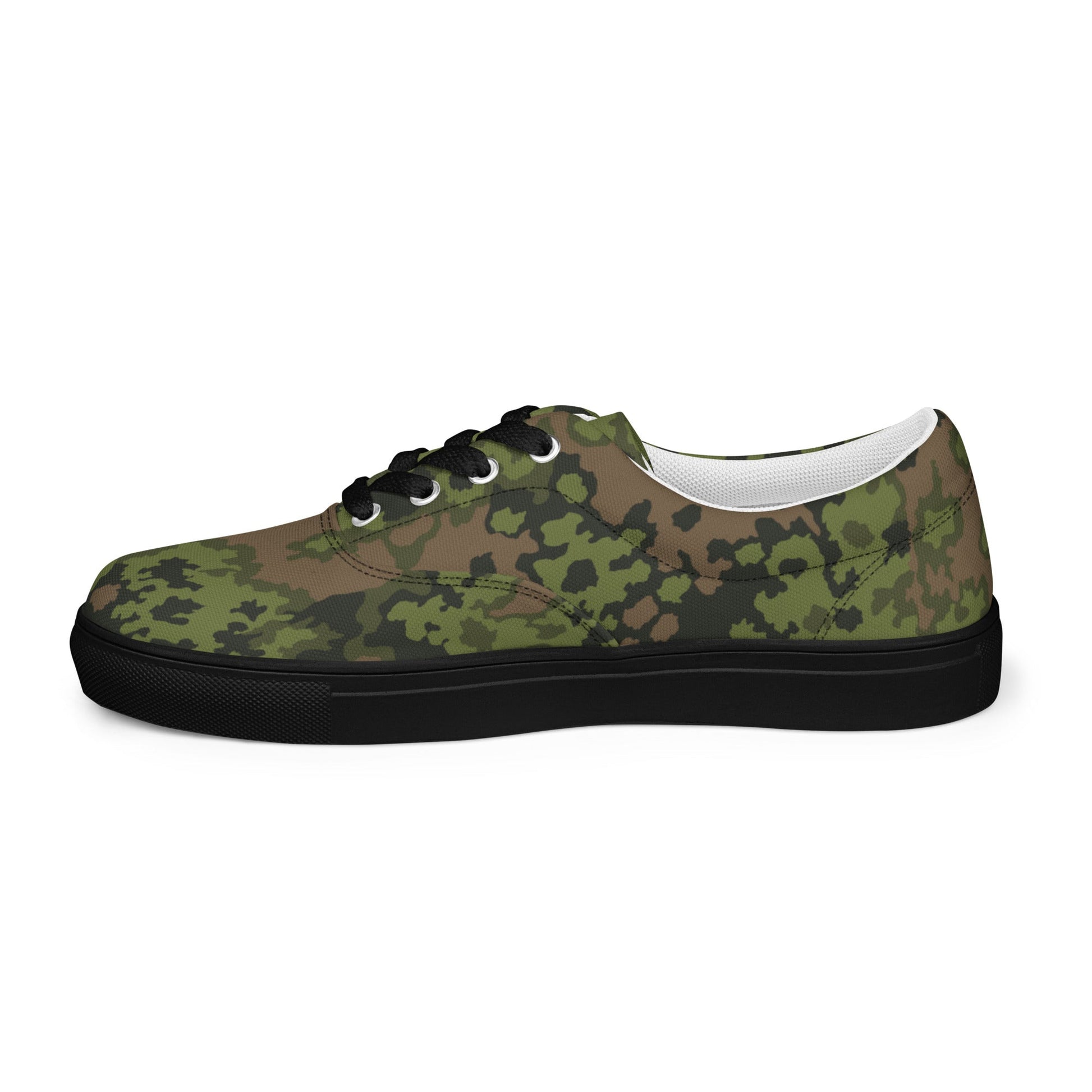 German Oak Leaf Eichenlaubmuster Summer CAMO Mens Lace-Up Canvas Shoes - Lace-up