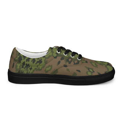 German Oak Leaf Eichenlaubmuster Summer CAMO Mens Lace-Up Canvas Shoes - Lace-up