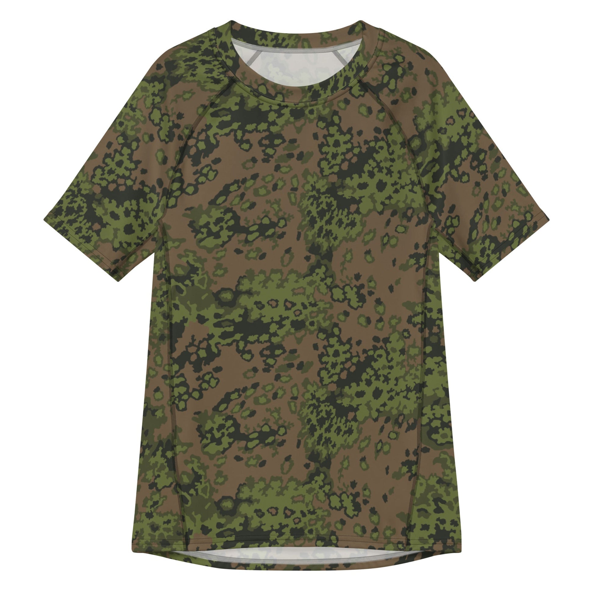 German Oak Leaf Eichenlaubmuster Summer CAMO Mens Short-Sleeve Rash Guard - 2XS