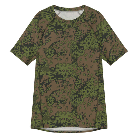 German Oak Leaf Eichenlaubmuster Summer CAMO Mens Short-Sleeve Rash Guard - 2XS