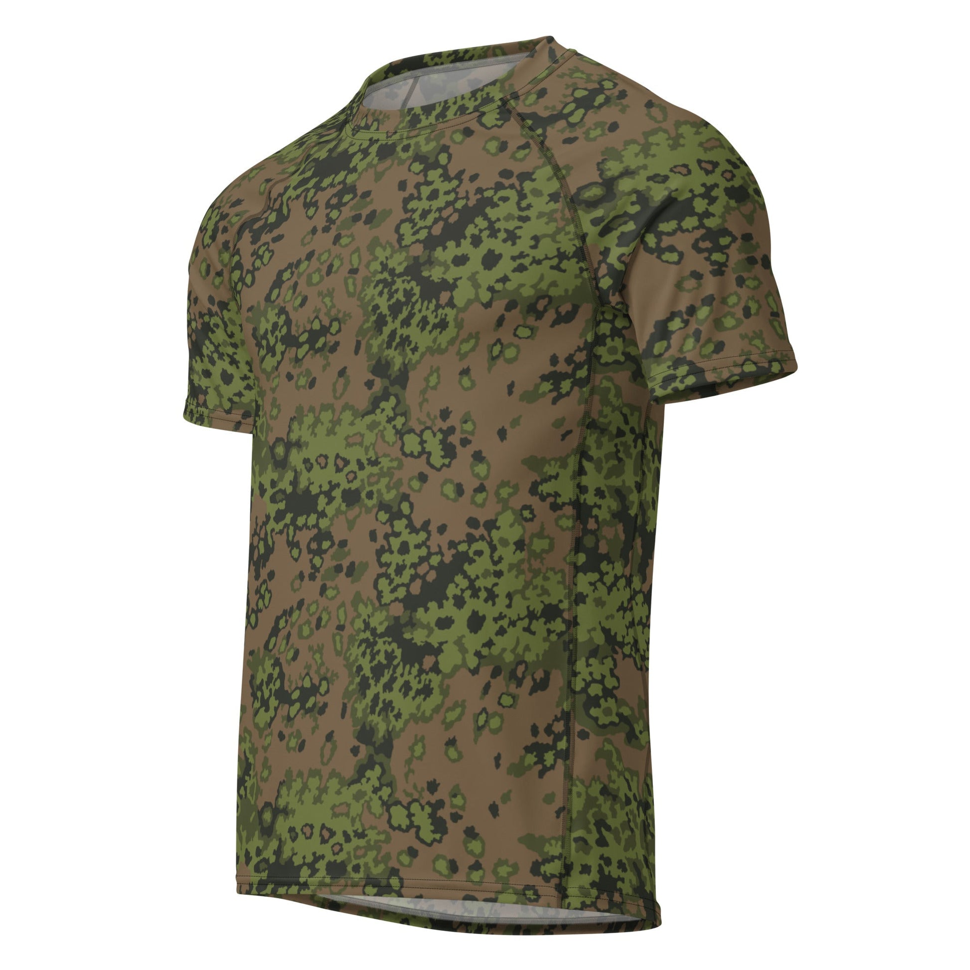 German Oak Leaf Eichenlaubmuster Summer CAMO Mens Short-Sleeve Rash Guard