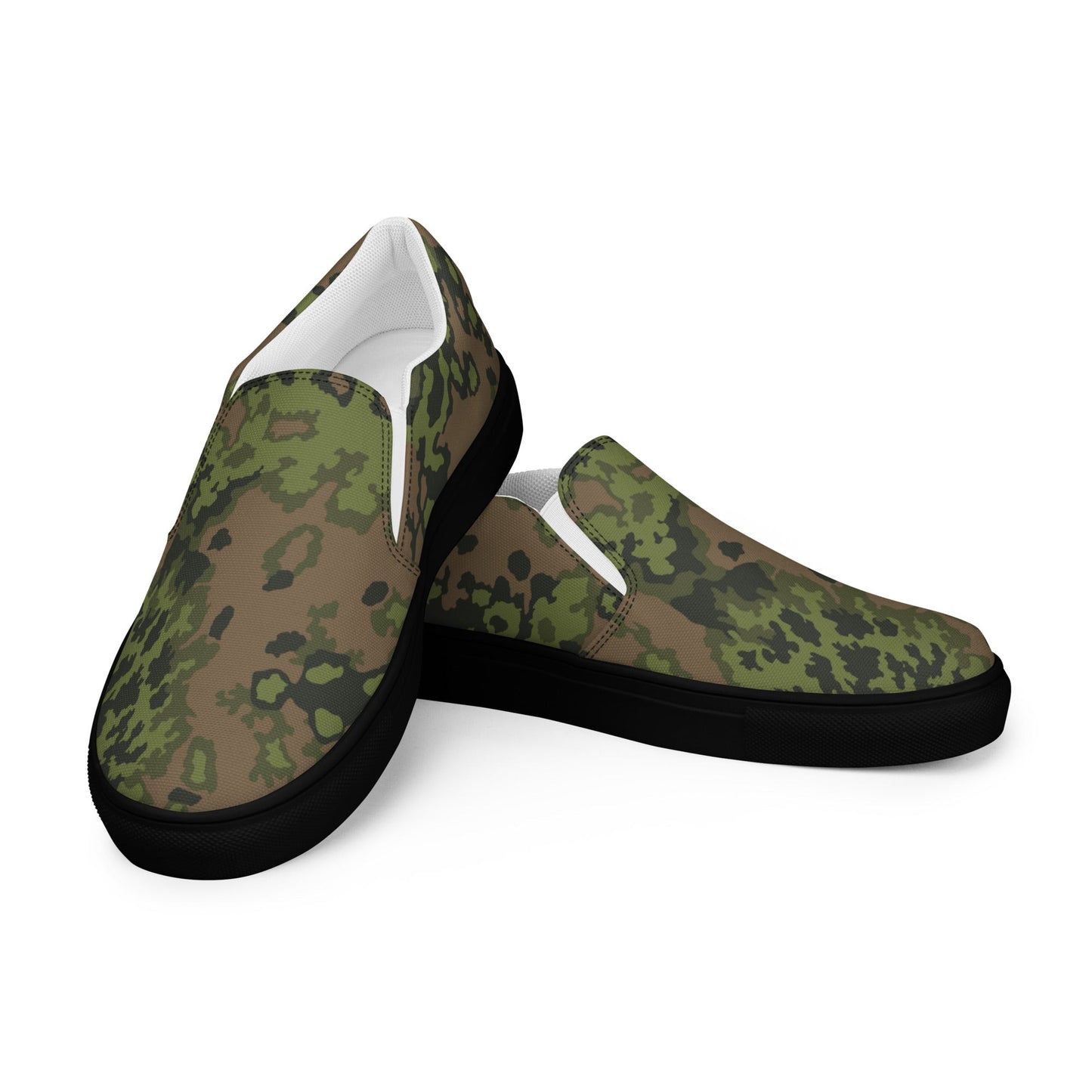 German Oak Leaf Eichenlaubmuster Summer CAMO Mens Slip-On Canvas Shoes - 5