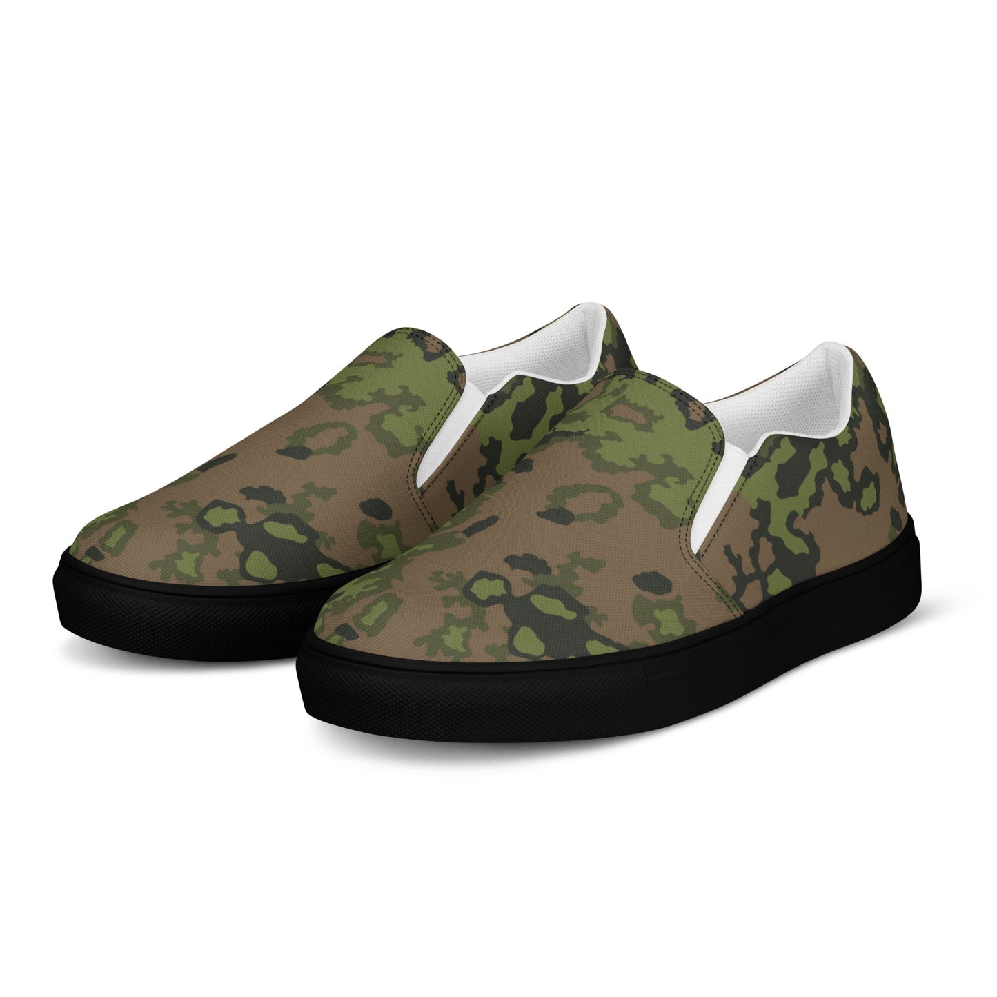 German Oak Leaf Eichenlaubmuster Summer CAMO Mens Slip-On Canvas Shoes