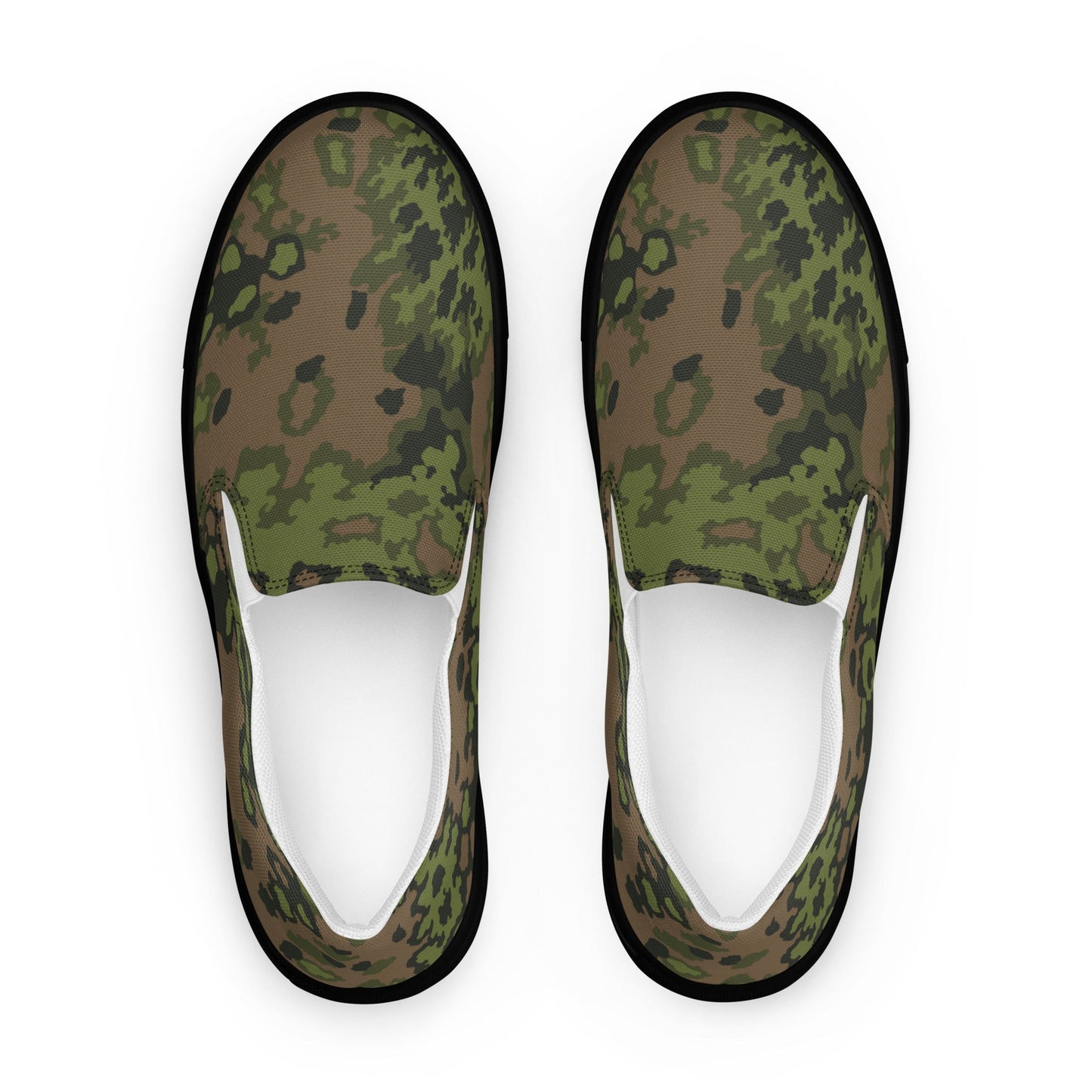 German Oak Leaf Eichenlaubmuster Summer CAMO Mens Slip-On Canvas Shoes