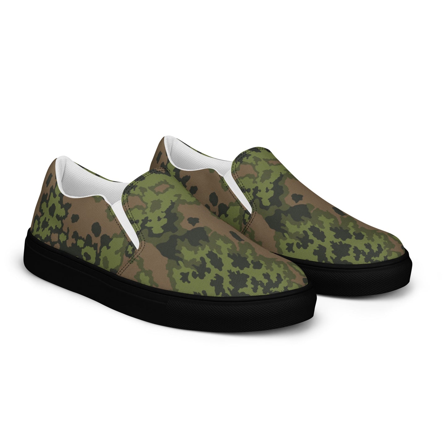 German Oak Leaf Eichenlaubmuster Summer CAMO Mens Slip-On Canvas Shoes