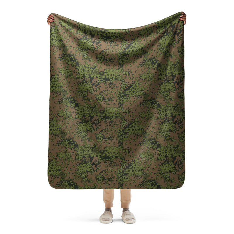 Oak Leaf Eichenlaubmuster Summer CAMO Sherpa Blanket - 50″×60″